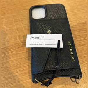 Bandolier Black Leather iPhone 11 Case